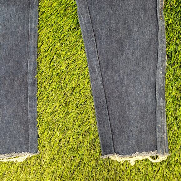Vintage 80s Wrangler Jeans Womens 2 26x32 Medium-Wash Fraying USA - Picture 14 of 16